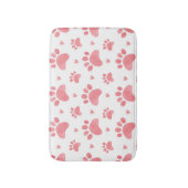 Cat Paws Watercolor-Muster Badematte (Vorderseite Vertikal)