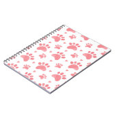 Cat Paws Watercolor-Muster Notizblock (Linke Seite)