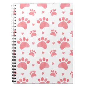 Cat Paws Watercolor-Muster Notizblock