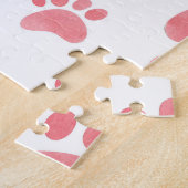 Cat Paws Watercolor-Muster Puzzle (Seite)