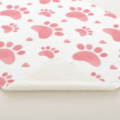 Cat Paws Watercolor-Muster Sherpadecke (3/4)