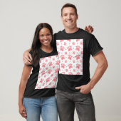 Cat Paws Watercolor-Muster T-Shirt (Unisex)