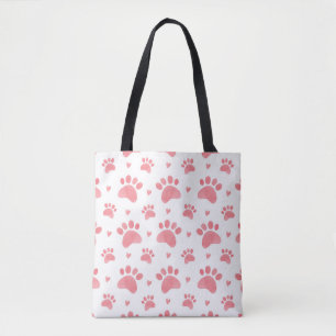 Cat Paws Watercolor-Muster Tasche