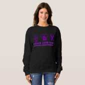 cat Peace Love Cure overdose Awareness Supporter Sweatshirt (Vorne ganz)