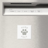 Cat Perfect Grey Purr PW Print Magnet (In Situ (Geschirrspüler))