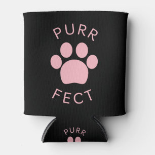 Cat Perfect Pink Purpur Print Dosenkühler