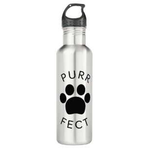Cat Perfect Purr Paw Print Edelstahlflasche