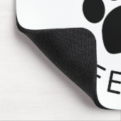 Cat Perfect Purr Paw Print Mousepad (Ecke)