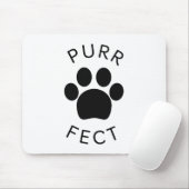 Cat Perfect Purr Paw Print Mousepad (Mit Mouse)
