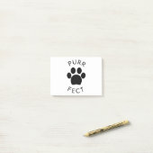 Cat Perfect Purr Paw Print Post-it Klebezettel (Auf Schreibtisch)
