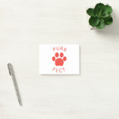 Cat Perfect Red Purr Paw Print Post-it Klebezettel (Büro)