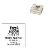 Cat Persian Rücksendeadresse Gummistempel (Stempel)