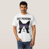 CAT PERSON, Panda Kitty mit Sonnenbrille T - Shirt (Vorne ganz)