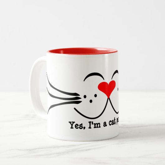 Cat Person Tasse (Vorderseite Links)