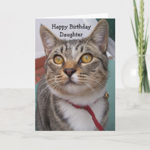 Cat Personalisiert Daughter Geburtstag Karte