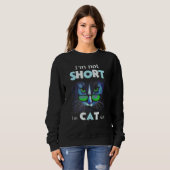 Cat Pet Besitzer Im Cat Size ist nicht Kurz Sweatshirt (Vorne ganz)