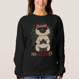 Cat Pet Besitzer Süße Tier Magie Friedlich Inspira Sweatshirt