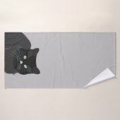 Cat Pet Black Cat Badehandtuch (Badehandtuch)