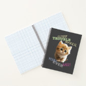 Cat Pet Cuttest Trouble Niedlich Adortable Funny F Notizblock (Innenseite)