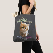 Cat Pet Cuttest Trouble Niedlich Adortable Funny F Tasche (Von Nahem)