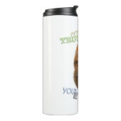 Cat Pet Cuttest Trouble Niedlich Adortable Funny F Thermosbecher (Nach links gedreht)