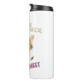 Cat Pet Cuttest Trouble Niedlich Adortable Funny F Thermosbecher (Nach rechts gedreht)