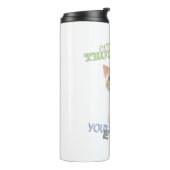 Cat Pet Cuttest Trouble Niedlich Adortable Funny F Thermosbecher (Nach links gedreht)