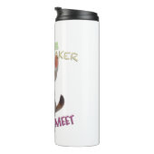 Cat Pet Cuttest Trouble Niedlich Adortable Funny F Thermosbecher (Nach rechts gedreht)