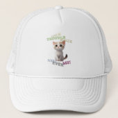 Cat Pet Cuttest Trouble Niedlich Adortable Funny F Truckerkappe (Vorderseite)