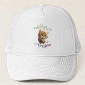 Cat Pet Cuttest Trouble Niedlich Adortable Funny F Truckerkappe (Vorderseite)