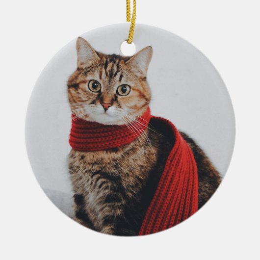 Cat Pet Foto Cat Lover Personalisiert Keramik Ornament (Vorne)
