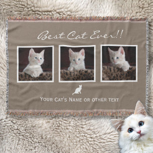 Cat Pet Foto Collage Beste Katze je Instagramm Decke