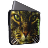 Cat Pet Hypnotisieren Foto Laptopschutzhülle (Vorne Rechts)