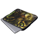 Cat Pet Hypnotisieren Foto Laptopschutzhülle (Vorne Knopf)