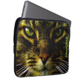 Cat Pet Hypnotisieren Foto Laptopschutzhülle (Vorne Rechts)