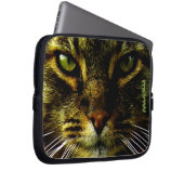 Cat Pet Hypnotisieren Foto Laptopschutzhülle (Vorne Rechts)