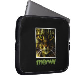 Cat Pet Hypnotisierung Augen Gerahmtes Foto Text Laptopschutzhülle (Vorne Rechts)