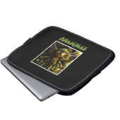 Cat Pet Hypnotisierung Augen Gerahmtes Foto Text Laptopschutzhülle (Vorne Knopf)