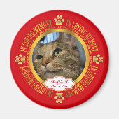 Cat Pet in Love Memory Memorial Keepake Magnet (Vorne)