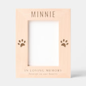 Cat Pet Memorial Foto Geätzte Rahmen (Vorderseite)