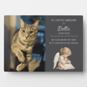Cat Pet Memorial Fotoplatte (Vorderseite)