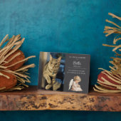 Cat Pet Memorial Fotoplatte (Seite)