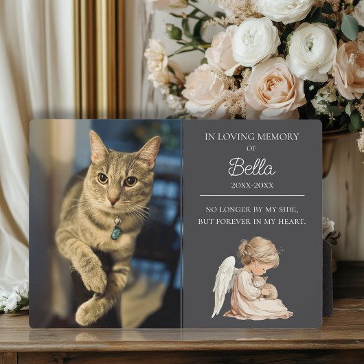 Cat Pet Memorial Fotoplatte