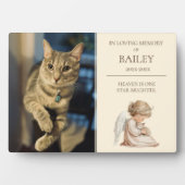 Cat Pet Memorial Fotoplatte (Vorderseite)