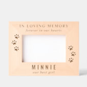 Cat Pet Memorial Geätzte Rahmen (Vorderseite)