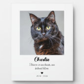 Cat Pet Memorial Geschenk | In Love Memory Plaque Fotoplatte (Vorderseite)