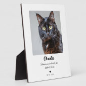 Cat Pet Memorial Geschenk | In Love Memory Plaque Fotoplatte (Seite)