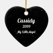 Cat Pet Memorial mit Name und Foto Keramik Ornament (Hinten)