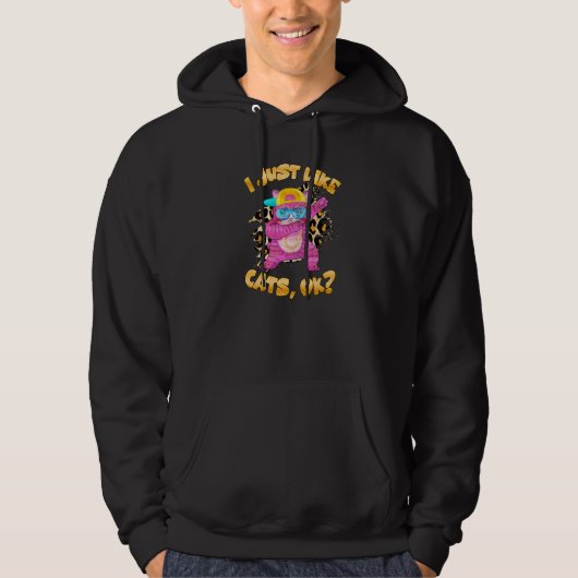 Cat Pet Pet Tiger Funny Saying Premium Hoodie (Vorderseite)