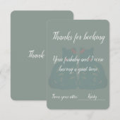 Cat/Pet Sitter's Thank You Card Dankeskarte (Vorne/Hinten)